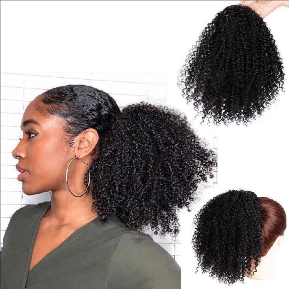 FREESHIP Simple Kinky Curly Ponytail